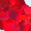 Flower Sequin 1.5" Red  Lazersheen Reflective Metallic