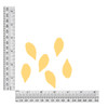 1.5 inch feather leaf sequin size chart