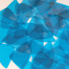 Fishscale Vinyl Shape 1.5" Blue Go Go Transparent