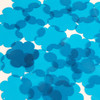 Flower Vinyl Shape 1.5" Blue Go Go Transparent