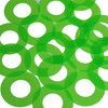 Donut Ring Vinyl Shape 1.5" Green Go Go Fluorescent Edge Glow