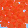 Flower Vinyl Shape 1" Orange Go Go Fluorescent Edge Glow