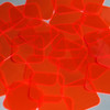 Square Vinyl Shape 30mm Orange Go Go Fluorescent Edge Glow