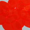 Oval Vinyl Shape 2" Red Go Go Fluorescent Edge Glow