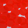 Round Ruffle Edge Vinyl Shape 30mm Red Go Go Fluorescent Edge Glow