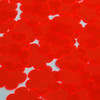 Flower Vinyl Shape 1" Red Go Go Fluorescent Edge Glow