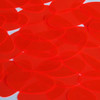 Ellipse Oval Vinyl Shape 1.5" Red Go Go Fluorescent Edge Glow