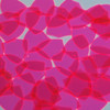 Shield Vinyl Shape 1" Hot Pink Go Go Fluorescent Edge Glow
