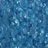 5mm Cup Sequins Satin Turquoise Blue Semi Opaque
