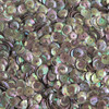 8mm Cup Sequins Coffee Brown Rainbow Iris Shiny Opaque