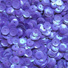 8mm Cup Sequins Purple Rainbow Iris Shiny Opaque