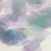 Fishscale Fin Sequins 1.5" Sapphire Blue Transparent Crystal Rainbow Iris Iridescent