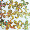 Fleur De Lis Sequins 1.25" Gold Hologram Glitter Sparkle Metallic