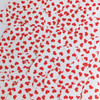 Fishscale Fin Sequins 1.5" Sweet Hearts Red White Opaque