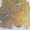 Oval Sequins 1.5" Gold Hologram Glitter Sparkle Metallic