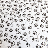 Teardrop Sequins 1.5" Black White Animal Paw Print  Opaque