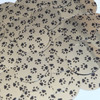 Round Sequins 1.5" Black Gold Animal Paw Print  Metallic