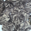 Round Sequins 1.5" Black Silver Bird Feathers Print Metallic