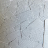Rectangle Sequins 1.5" Black White Grid Check Squares Opaque