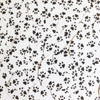 Navette Leaf Sequins 1.5" Black White Animal Paw Print  Opaque