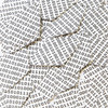 Long Diamond Sequins 1.75" Black White Binary Tech Code Print Out Opaque