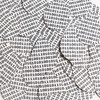 Teardrop Sequins 1.5" Black White Binary Tech Code Print Out Opaque
