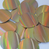 Round Sequins 2" Gold Lazersheen Reflective Metallic