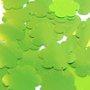 Flower Sequins 1.5" Lime Green Metallic Fluorescent