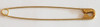 Size 5 Gold Safety Pins Made in USA