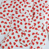 Rectangle sequins 1.5" Red White Sweet Hearts Print Opaque