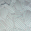 Teardrop sequins 1.5" Green Silver Rocaille Seed Bead Print Metallic