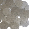 Round sequins 40mm Sand Beige Metallic Sparkle Glitter Texture