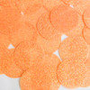 Round sequins 40mm Light Orange Neon Fluorescent Sparkle Glitter Texture