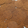 Round sequins 40mm Copper Metallic Sparkle Glitter Texture Round sequins 40mm Copper Metallic Sparkle Glitter Texture