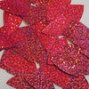 Fishscale Fin sequins 1.5" Hot Pink Fluorescent Hologram Glitter Sparkle Metallic