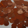 Round sequins 15mm Chestnut Brown Metallic