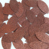 Navette Leaf sequins 1.5" Chocolate Brown Metallic Sparkle Glitter Texture