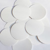 Round sequins 2" White Matte Silk Frost