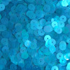 6mm Round Sequins Peacock Teal Blue Green Semi Frost Rainbow