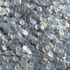 5mm Round Cup Sequins Silver Gray Smoke Semi Frost Rainbow