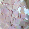 25mm Square Sequins Pale Pink Opaque Rainbow Iris