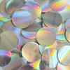 Round Sequin 30mm Silver Laser Light Show Metallic