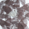Fishscale Fin Sequin 1.5" Coffee Brown Silky Fiber Strand Fabric