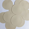 Round Sequin Paillettes 60mm No Hole Beige Tan Opaque Vinyl