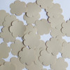 Flower Sequin 1" / 25mm Beige Tan Opaque Vinyl