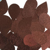 Navette Leaf Sequin 1.5" Bronze Brown Metallic Embossed Texture
