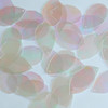 Facet Gem Teardrop Sequin 1.25" Clear Crystal Iris Luminescent