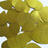 Teardrop Sequin 1.5" Yellow Metallic Embossed Texture