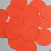 Round Sequin 50mm Orange Blaze Opaque Fluorescent Vinyl