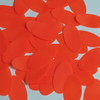 Oval Sequin 1.5" Orange Blaze Opaque Fluorescent Vinyl